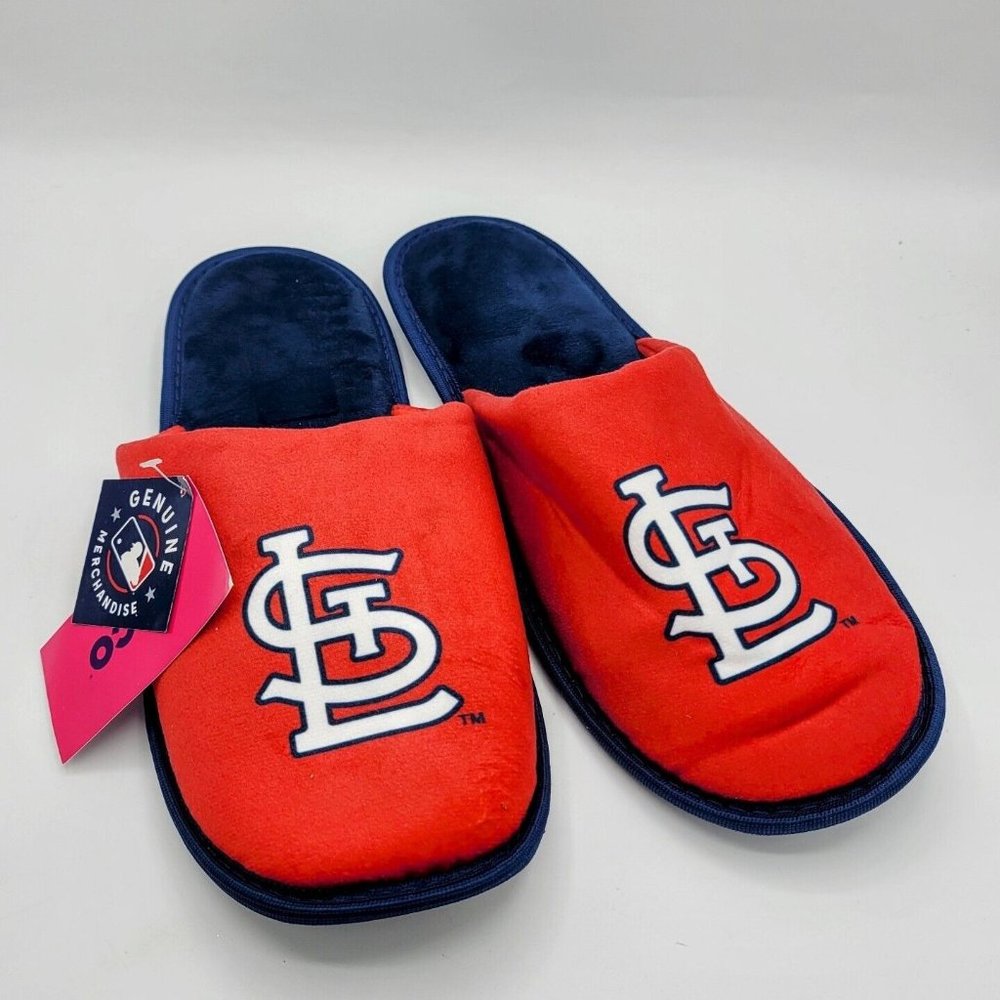 St Louis Cardinals Men's Slippers XL New Forever Collectibles FOCOUSA MLB